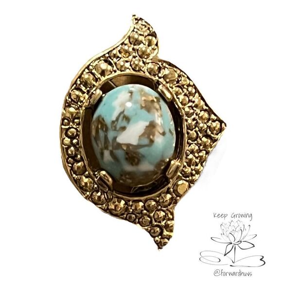 Sarah Cov Gold Tone Vintage Clip On Earrings - Picture 1 of 9